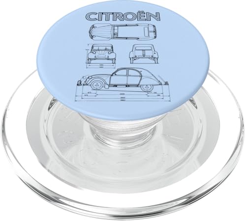 Citroën 2CV Black Diagrammansichten Vatertag PopSockets PopGrip für MagSafe Citroën 2CV Black Diagrammansichten Vatertag PopSockets PopGrip für MagSafe von Citroën