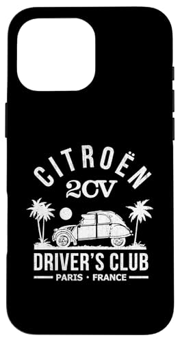 Citroën 2CV Driver's Club White Beach Vatertag Hülle für iPhone 16 Pro Max Citroën 2CV Driver's Club White Beach Vatertag Hülle für iPhone 16 Pro Max von Citroën