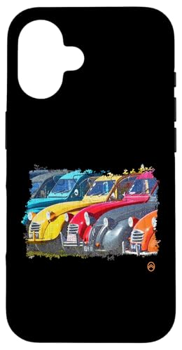 Citroën 2CV In A Line Retro Foto Vatertag Hülle für iPhone 16 Citroën 2CV In A Line Retro Foto Vatertag Hülle für iPhone 16 von Citroën