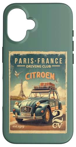Citroën 2CV Paris Driving Club Seine Vatertag Hülle für iPhone 16 Citroën 2CV Paris Driving Club Seine Vatertag Hülle für iPhone 16 von Citroën