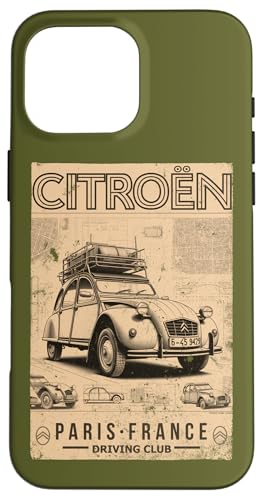 Citroën 2CV Paris Frankreich Driving Club Vatertag Hülle für iPhone 16 Pro Max Citroën 2CV Paris Frankreich Driving Club Vatertag Hülle für iPhone 16 Pro Max von Citroën
