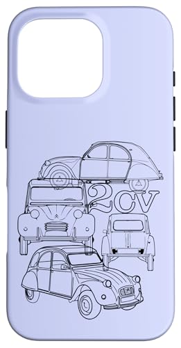 Citroën 2CV Schwarze Winkelhalterung Vatertag Hülle für iPhone 16 Pro Citroën 2CV Schwarze Winkelhalterung Vatertag Hülle für iPhone 16 Pro von Citroën