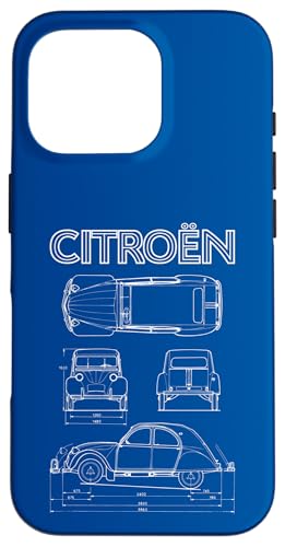 Citroën 2CV White Diagrammansichten Vatertag Hülle für iPhone 16 Pro Citroën 2CV White Diagrammansichten Vatertag Hülle für iPhone 16 Pro von Citroën
