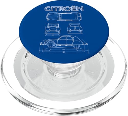 Citroën 2CV White Diagrammansichten Vatertag PopSockets PopGrip für MagSafe Citroën 2CV White Diagrammansichten Vatertag PopSockets PopGrip für MagSafe von Citroën