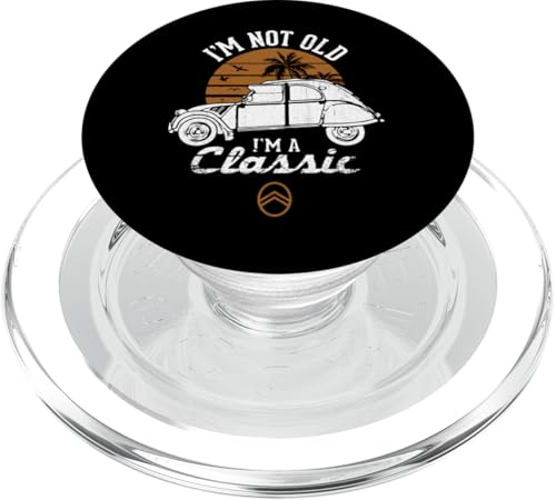 Citroën 2CV White I'm Not Old Classic Sunset Vatertag PopSockets PopGrip für MagSafe Citroën 2CV White I'm Not Old Classic Sunset Vatertag PopSockets PopGrip für MagSafe von Citroën