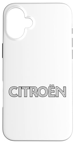 Citroën Retro Line schwarzes Logo Vatertag Hülle für iPhone 16 Plus von Citroën