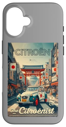 Citroën The Citroënist Retro Japan Street Rotes Tor Vatertag Hülle für iPhone 16 Citroën The Citroënist Retro Japan Street Rotes Tor Vatertag Hülle für iPhone 16 von Citroën