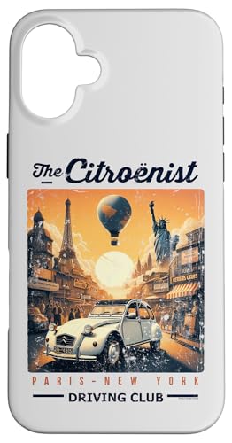 The Citroënist 2CV Paris New York Driving Club Vatertag Hülle für iPhone 16 Plus The Citroënist 2CV Paris New York Driving Club Vatertag Hülle für iPhone 16 Plus von Citroën