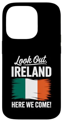 Achten Sie auf Irland, hier kommen wir, Familienurlaub Hülle für iPhone 14 Pro Achten Sie auf Irland, hier kommen wir, Familienurlaub Hülle für iPhone 14 Pro von Cityscape Gifts Co