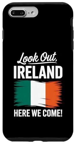 Achten Sie auf Irland, hier kommen wir, Familienurlaub Hülle für iPhone 7 Plus/8 Plus von Cityscape Gifts Co
