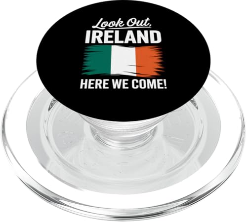 Achten Sie auf Irland, hier kommen wir, Familienurlaub PopSockets PopGrip für MagSafe von Cityscape Gifts Co