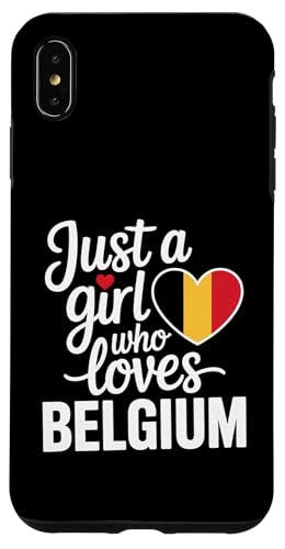 Just A Girl Who Loves Belgien Souvenirs Belgische Flagge Hülle für iPhone XS Max Just A Girl Who Loves Belgien Souvenirs Belgische Flagge Hülle für iPhone XS Max von Cityscape Gifts Co