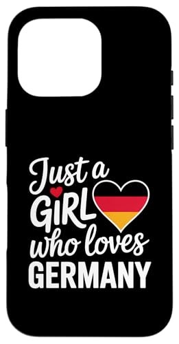 Just A Girl Who Loves Germany Souvenirs Deutsch Hülle für iPhone 16 Pro Just A Girl Who Loves Germany Souvenirs Deutsch Hülle für iPhone 16 Pro von Cityscape Gifts Co