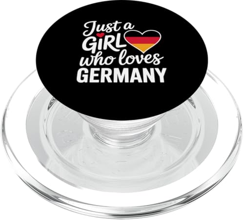 Just A Girl Who Loves Germany Souvenirs Deutsch PopSockets PopGrip für MagSafe von Cityscape Gifts Co