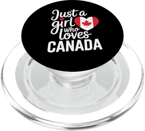 Just A Girl Who Loves Kanada Canadian Souvenirs Flagge PopSockets PopGrip für MagSafe von Cityscape Gifts Co