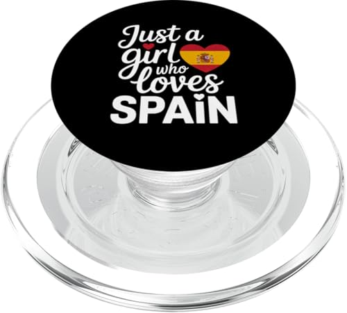 Just A Girl Who Loves Spanien Souvenirs Spanische Flagge PopSockets PopGrip für MagSafe von Cityscape Gifts Co