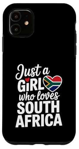 Just A Girl Who Loves Südafrika Souvenirs Flagge Hülle für iPhone 11 Just A Girl Who Loves Südafrika Souvenirs Flagge Hülle für iPhone 11 von Cityscape Gifts Co