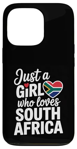 Just A Girl Who Loves Südafrika Souvenirs Flagge Hülle für iPhone 13 Pro von Cityscape Gifts Co