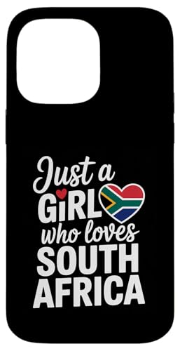 Just A Girl Who Loves Südafrika Souvenirs Flagge Hülle für iPhone 14 Pro Max von Cityscape Gifts Co
