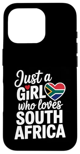 Just A Girl Who Loves Südafrika Souvenirs Flagge Hülle für iPhone 16 Pro Just A Girl Who Loves Südafrika Souvenirs Flagge Hülle für iPhone 16 Pro von Cityscape Gifts Co