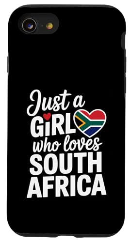 Just A Girl Who Loves Südafrika Souvenirs Flagge Hülle für iPhone SE (2020) / 7 / 8 von Cityscape Gifts Co