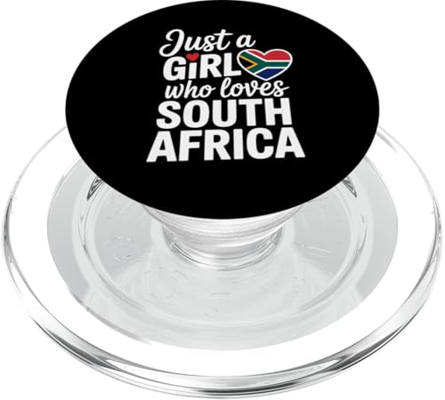 Just A Girl Who Loves Südafrika Souvenirs Flagge PopSockets PopGrip für MagSafe von Cityscape Gifts Co