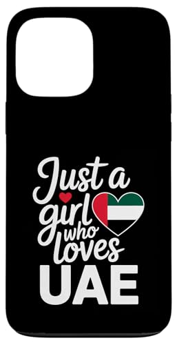 Just A Girl Who Loves UAE Souvenirs Flagge Hülle für iPhone 13 Pro Max von Cityscape Gifts Co