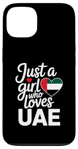 Just A Girl Who Loves UAE Souvenirs Flagge Hülle für iPhone 13 von Cityscape Gifts Co