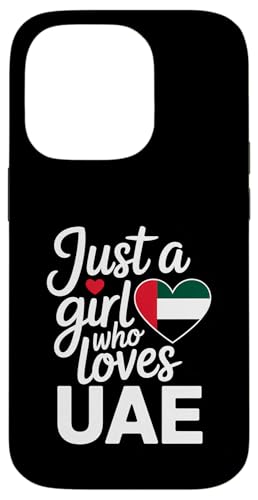 Just A Girl Who Loves UAE Souvenirs Flagge Hülle für iPhone 14 Pro von Cityscape Gifts Co