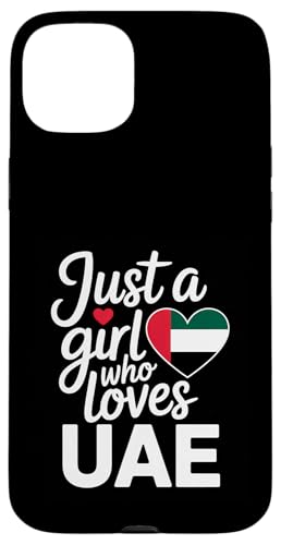 Just A Girl Who Loves UAE Souvenirs Flagge Hülle für iPhone 15 Plus von Cityscape Gifts Co
