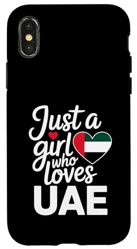 Just A Girl Who Loves UAE Souvenirs Flagge Hülle für iPhone X/XS von Cityscape Gifts Co