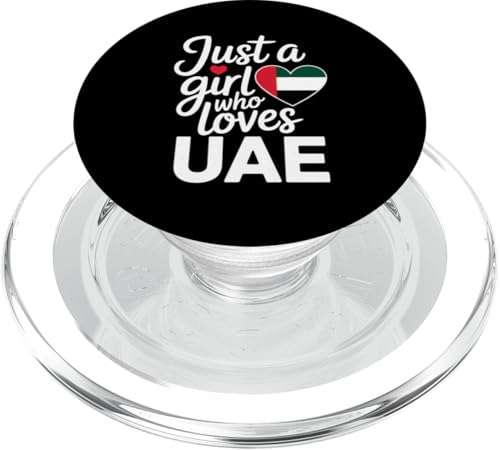 Just A Girl Who Loves UAE Souvenirs Flagge PopSockets PopGrip für MagSafe Just A Girl Who Loves UAE Souvenirs Flagge PopSockets PopGrip für MagSafe von Cityscape Gifts Co