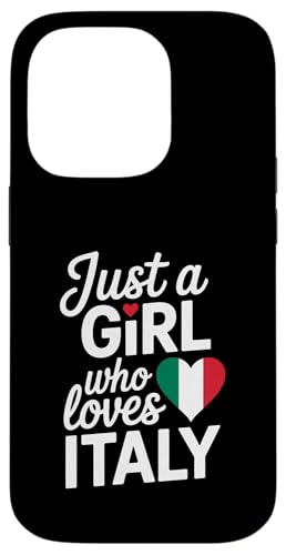 Nur ein Mädchen, das Italien liebt Souvenirs Italienisch Hülle für iPhone 14 Pro von Cityscape Gifts Co
