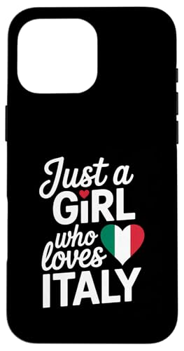Nur ein Mädchen, das Italien liebt Souvenirs Italienisch Hülle für iPhone 16 Pro Max Nur ein Mädchen, das Italien liebt Souvenirs Italienisch Hülle für iPhone 16 Pro Max von Cityscape Gifts Co