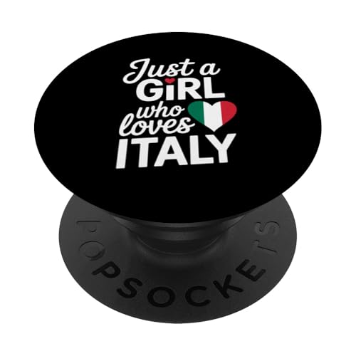 Nur ein Mädchen, das Italien liebt Souvenirs Italienisch PopSockets Klebender PopGrip von Cityscape Gifts Co