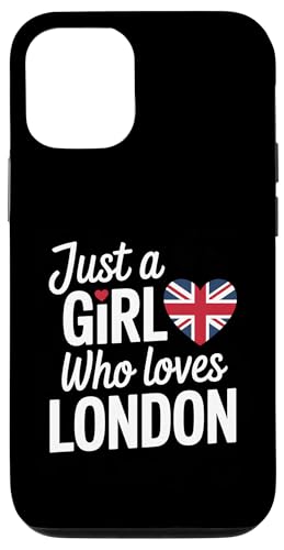 Nur ein Mädchen, das London Souvenirs liebt England Hülle für iPhone 12/12 Pro von Cityscape Gifts Co