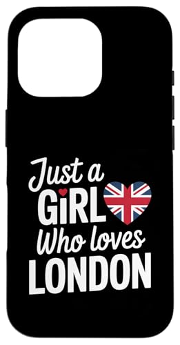 Nur ein Mädchen, das London Souvenirs liebt England Hülle für iPhone 16 Pro von Cityscape Gifts Co