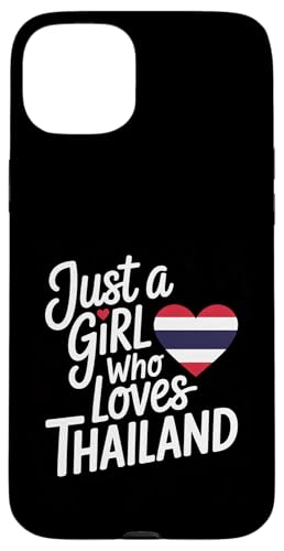 Nur ein Mädchen, das Thailand-Souvenirs liebt, Thai-Flagge Hülle für iPhone 15 Plus von Cityscape Gifts Co