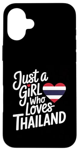 Nur ein Mädchen, das Thailand-Souvenirs liebt, Thai-Flagge Hülle für iPhone 16 Plus von Cityscape Gifts Co