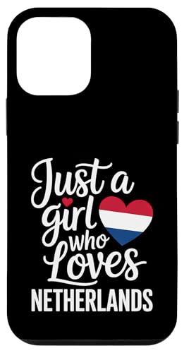 Nur ein Mädchen, das niederländische Souvenirs liebt Niederländische Flagge Hülle für iPhone 12 mini von Cityscape Gifts Co