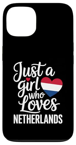 Nur ein Mädchen, das niederländische Souvenirs liebt Niederländische Flagge Hülle für iPhone 13 von Cityscape Gifts Co