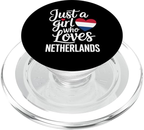 Nur ein Mädchen, das niederländische Souvenirs liebt Niederländische Flagge PopSockets PopGrip für MagSafe von Cityscape Gifts Co