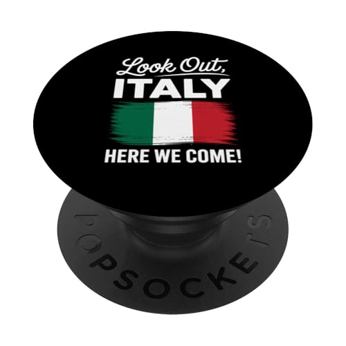 Schauen Sie sich Italien an, wir kommen Familienurlaub PopSockets Klebender PopGrip von Cityscape Gifts Co