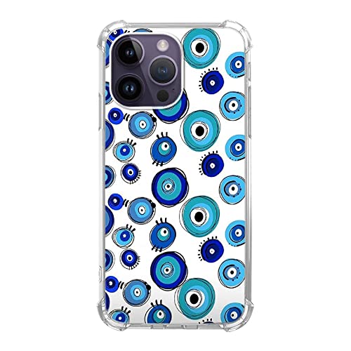 Evil Eye Amulett Handyhülle Kompatibel mit iPhone 13 Pro, Vintage Blau Evil Eye Muster Silikon Stoßfest TPU Bumper Schutzhülle Case für iPhone 13 Pro Evil Eye Amulett Handyhülle Kompatibel mit iPhone 13 Pro, Vintage Blau Evil Eye Muster Silikon Stoßfest TPU Bumper Schutzhülle Case für iPhone 13 Pro von Cjoelzky