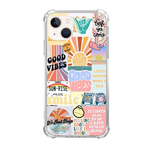 Good Vibes Aesthetics Collage Hülle kompatibel mit iPhone 15, Indie Ästhetik Collage Muster Silikon Stoßfest TPU Bumper Anti-Scratch Cover Case für iPhone 15 Good Vibes Aesthetics Collage Hülle kompatibel mit iPhone 15, Indie Ästhetik Collage Muster Silikon Stoßfest TPU Bumper Anti-Scratch Cover Case für iPhone 15 von Cjoelzky
