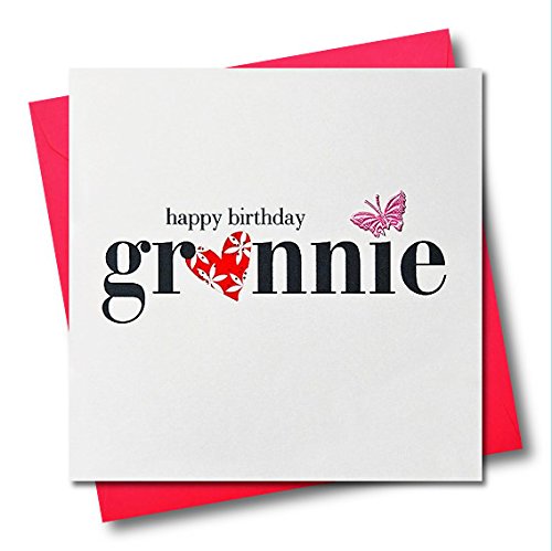 Claire Giles Herzen und Sterne Karte Happy Birthday Grannie von Claire Giles