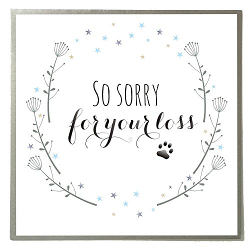 Claire Giles einsehbar Sorry für The Loss Of Your Pet Beileid Grußkarte von Claire Giles