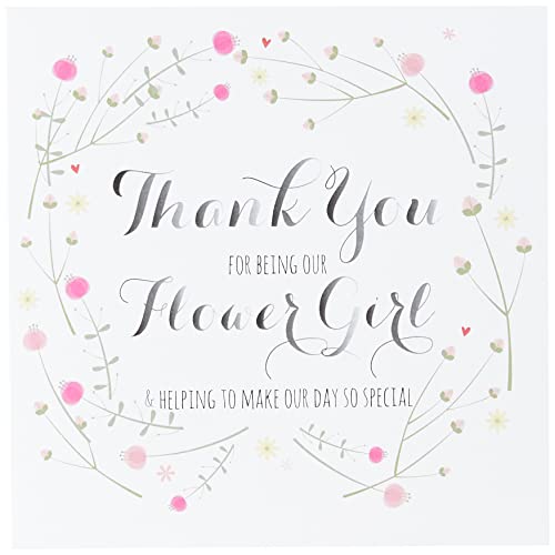 Claire Giles einsehbar "Thank You For Being Our Flower Girl" Hochzeit Karte von Claire Giles