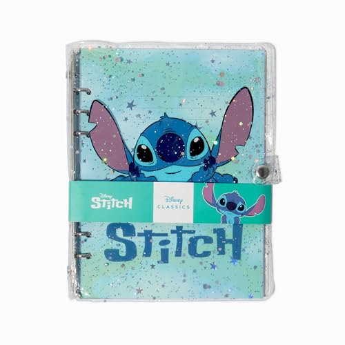 Claire's Disney Stitch Shaker Notizbuch | Tagebuch mit Glitzer und Sternen zum Schütteln | Geschenk Schreibwaren Schulsachen Mädchen Jungen Teenager | Weihnachten Geburtstage | Blau von Claire's