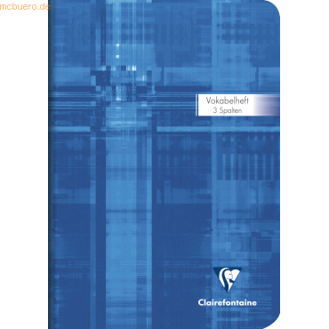 10 x Clairefontaine Vokabelheft A5 liniert (2 Mittelstrich) VE=32 Blat von Clairefontaine